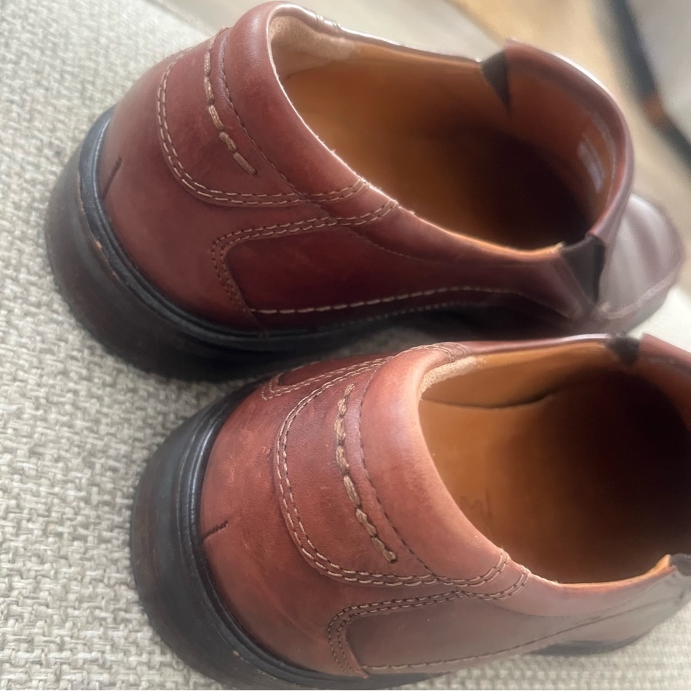 Ecco Shockpoint Brown Leather Apron Loafer Rubber Sole Mens Sz 11 EU 45 - Picture 6 of 16